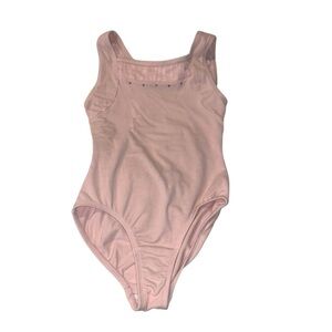 DANSKIN Pink Sleeveless Dance Leotard size 6/6x small